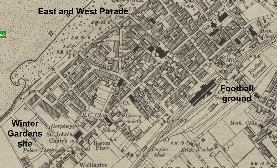 Rhyl - Rhyl Winter Gardens : Map credit National Library of Scotland